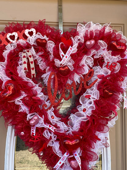 Large Valentine Wreath